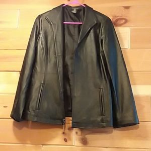 Leather ladies jacket